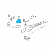 OEM Ford Shift Boot Diagram - 2M5Z-7277-BAB