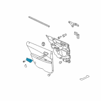 OEM Pontiac G6 Handle Asm-Rear Side Door Inside *Chrome M Diagram - 20819891