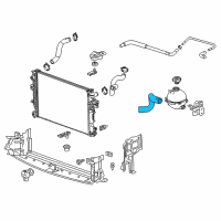 OEM Buick Regal TourX Reservoir Hose Diagram - 39059507