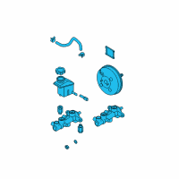 OEM 2009 Hyundai Accent Booster Assembly-Master Cylinder A Diagram - 58500-1G100--DS
