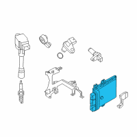 OEM 2021 Nissan Maxima Blank Engine Control Module Diagram - 23703-9DE0B