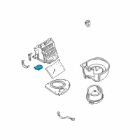OEM 1999 Chevrolet Tracker Resistor, Blower Motor Diagram - 91176036