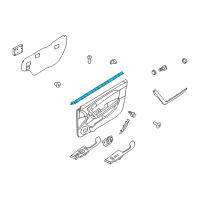 OEM 2010 Kia Forte Koup WEATHERSTRIP-Front Door Belt Inside Diagram - 822311M200