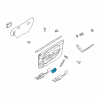 OEM 2011 Kia Forte Front Door Inside Handle Assembly, Right Diagram - 826201M010WK