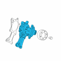 OEM 2010 Jeep Wrangler Water Pump Diagram - 4666044BB