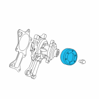 OEM Jeep Pulley-Water Pump Diagram - 53032861AA