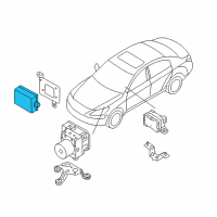 OEM 2010 Hyundai Genesis Module Assembly-Automatic Cruise Diagram - 96400-3M000