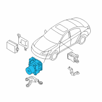 OEM 2013 Hyundai Genesis Abs Hydraulic Module Assembly Diagram - 58920-3M0A6