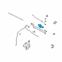 OEM Mercury Milan Wiper Motor Diagram - 6E5Z-17508-AA