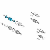 OEM Lexus RX330 Joint Assembly, Rear Drive Diagram - 42360-21010