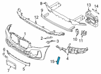 OEM 2020 BMW X3 Side-Marker Rear Reflector, Right Diagram - 63-14-7-411-974