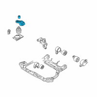 OEM Kia Rio5 Engine Mounting Bracket Assembly Diagram - 218201G000