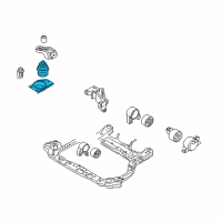 OEM Kia Rio Engine Mounting Bracket Assembly Diagram - 218101G000