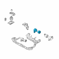 OEM 2010 Kia Rio5 Rear Roll Stopper Bracket Assembly Diagram - 219301G000