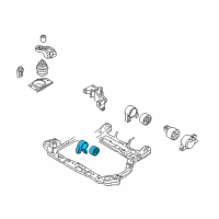 OEM 2011 Kia Rio Front Roll Stopper Bracket Assembly Diagram - 219101G000