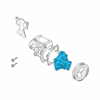 OEM Hyundai Santa Fe Sport Pump Sub Assembly-Coolant Diagram - 25110-2G500