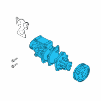 OEM 2013 Hyundai Tucson Pump Assembly-COOLENT Diagram - 25100-2G100