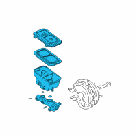 OEM 2004 Chevrolet Astro Cylinder Asm, Brake Master Diagram - 19209257