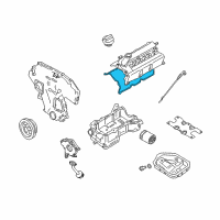 OEM 2014 Nissan Pathfinder Rocker Cover Gasket Diagram - 13270-JA11A