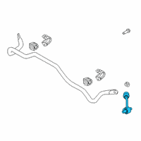 OEM 2019 Hyundai Kona Link Assembly-Rear Stabilizer, LH Diagram - 55530-J9500