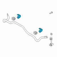 OEM Hyundai Kona Sway Bar Bracket Diagram - 5481501000