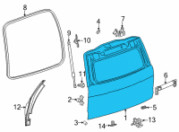 OEM 2021 GMC Yukon XL Lift Gate Diagram - 84806965