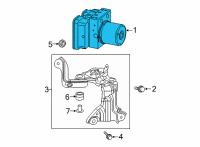 OEM 2021 Toyota RAV4 Actuator Assembly Diagram - 44050-42J50