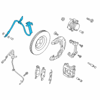 OEM 2019 Lincoln Continental Brake Hose Diagram - G3GZ-2078-G