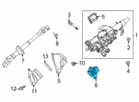 OEM Lexus NX450h+ ACTUATOR Assembly, Steer Diagram - 45020-48120
