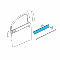 OEM 2012 Chevrolet Volt Upper Molding Diagram - 22884396