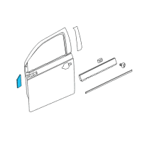 OEM 2011 Chevrolet Volt Applique Diagram - 22798195