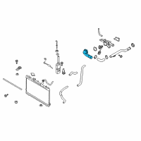 OEM Kia Spectra5 Fitting-COOLANT Inlet Diagram - 2563123501