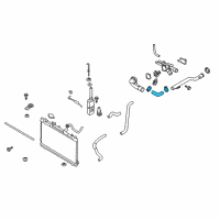 OEM Hyundai Hose Assembly-Water Inlet Pipe Diagram - 25480-23001