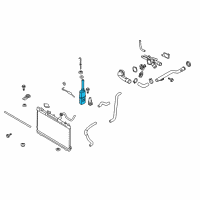 OEM 2005 Kia Spectra Radiator Reservoir Assembly Diagram - 254312F000