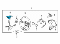 OEM 2022 Hyundai Elantra Switch Assy-Strg Remote Cont L Diagram - 96710-AA530-RED