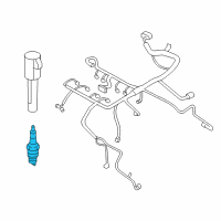 OEM Mercury Mariner Spark Plug Diagram - AGSF-22Y-PC