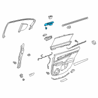 OEM 2015 Lexus GS450h Panel Sub-Assembly, Rear ARMREST Diagram - 74204-30100