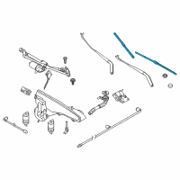 OEM BMW X6 Wiper Blades Diagram - 61-61-0-039-697
