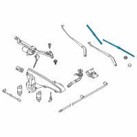 OEM 2016 BMW X6 Wiper Blades Diagram - 61-61-0-039-697