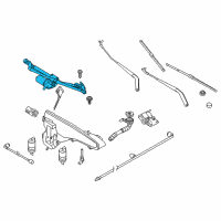 OEM 2017 BMW X6 Wiper Motor Diagram - 61-61-7-350-336