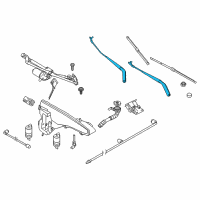 OEM 2017 BMW X6 Windshield Wiper Arm Diagram - 61-61-7-304-071