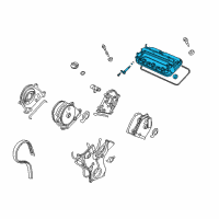 OEM 2012 Acura TSX Cover Assembly, Front Cylinder Head Diagram - 12310-RL8-A00