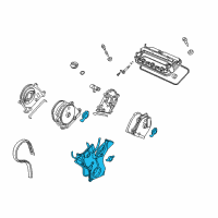 OEM 2014 Acura TSX Cover Assembly, Timing Belt (Lower) Diagram - 11810-RCA-A01