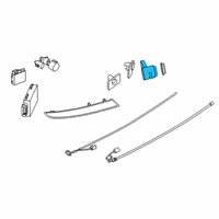 OEM 2015 BMW X4 Ultrasonic Transducer Dark Shadow Diagram - 66-20-7-850-461