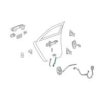 OEM Cadillac CTS Lock Rod Diagram - 15864408