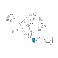 OEM 2009 Cadillac CTS Lock Assembly Diagram - 22862238