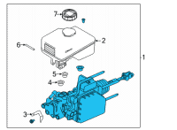 OEM 2021 Nissan Frontier CYL BRAK MASTER Diagram - 46010-9BT2A