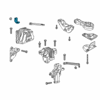 OEM 2019 Dodge Journey Bracket-Engine Mount Diagram - 68084049AA