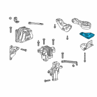 OEM 2015 Dodge Journey Bracket-Engine Mount Diagram - 5147257AD