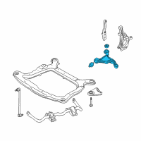 OEM 2006 Mercury Montego Lower Control Arm Diagram - 5F9Z-3079-BA